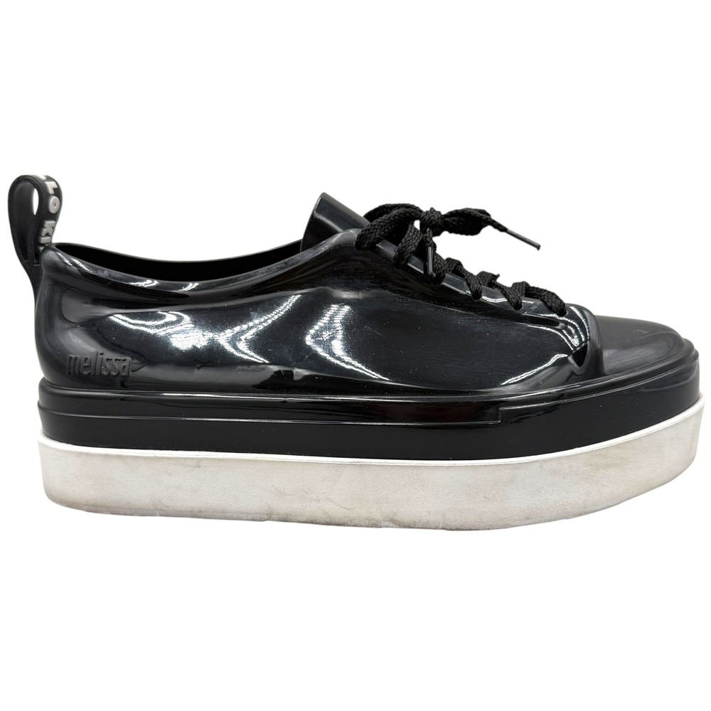 Melissa BE + Hello Kitty Womens Size 10 US Black Platform Sneakers Shoes